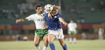 Giuseppe Iachini in campo contro l'Iraq!