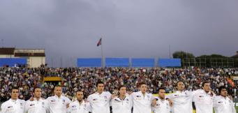 Gli Azzurri in un'amichevole allo Stadio di Pisa!