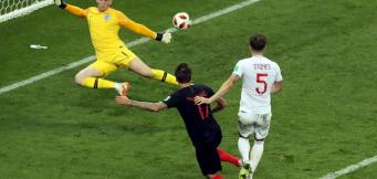 Luzhniki Stadium a Mosca: il gol di Mario Mandzukic all'Inghilterra!