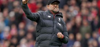 Un'esultanza di Klopp ad Anfield!