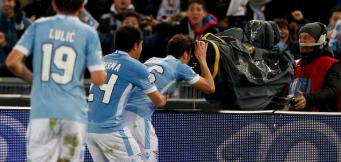Un'esultanza della Lazio con... la telecamera!