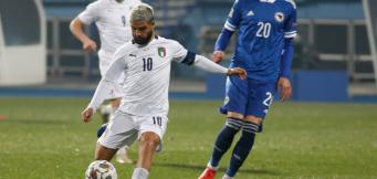 Insigne al tiro contro la Bosnia!