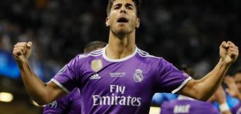 L'esultanza di Marco Asensio nella notte di Cardiff!