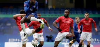 Un'immagine della partita contro il Chelsea in FA Cup!