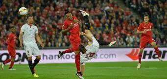 Un'immagine della finale di Europa League tra Siviglia e Liverpool!