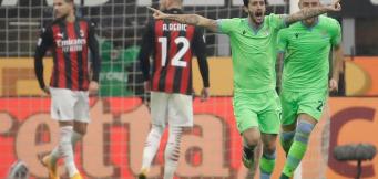 Un'esultanza di Milan-Lazio