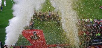 Lo Stadio Olimpico vestito a festa