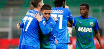 L'esultanza del Sassuolo a San Siro!