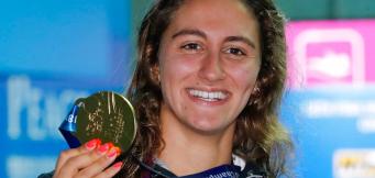 Simona con la medaglia di Gwangju!