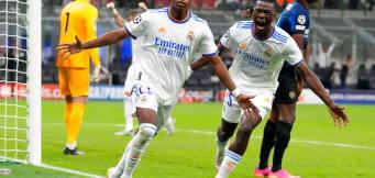 L'esultanza del Real a San Siro