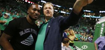 Steve Pagliuca con il giocatore di football, Dion Lewis!