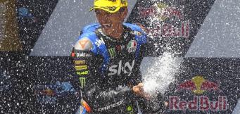 La bellissima esultanza di Luca Marini