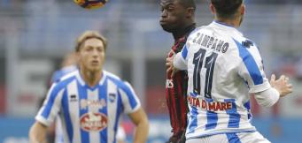 Il Pescara a San Siro