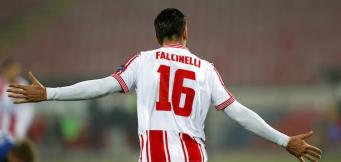 Diego Falcinelli con la maglia della Stella Rossa