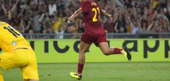 L'esultanza di Dybala