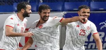 L'esultanza di Mohamed Ali Ben Romdhane, centrocampista dell'Espérance