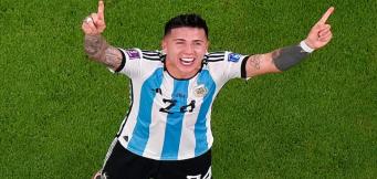 La gioia di Enzo Fernandez!