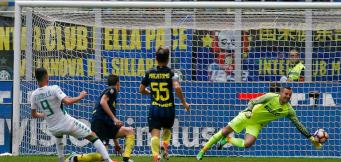 Iemmello qui in gol a San Siro con la maglia del Sassuolo!