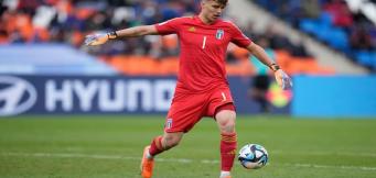 Sebastiano Desplanches, portiere dell'Under 20 Azzurra