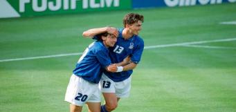 Una bella esultanza di Signori con Dino Baggio