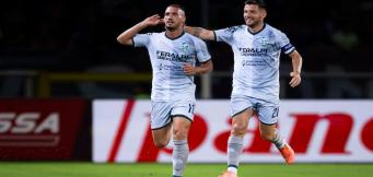 L'esultanza dei Leoni del Garda