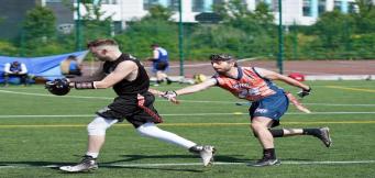 Un'immagine tipica del Flag Football