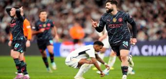 Gvardiol esulta dopo il gol al Real in Champions