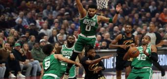Una bellissima foto dei Celtics in action