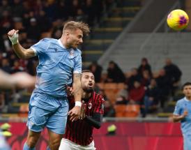 Il gol di Immobile al Milan