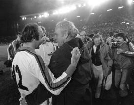 I festeggiamenti del Borussia per la Coppa Uefa 1979