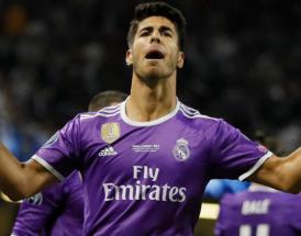 L'esultanza di Marco Asensio nella notte di Cardiff!