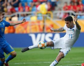 Scamacca, con la maglia della Nazionale italiana!