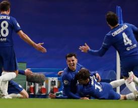 L'esultanza dei giocatori del Chelsea!