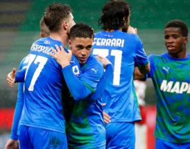 L'esultanza del Sassuolo a San Siro!