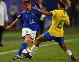 Manuela Giugliano contro il Brasile