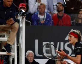 Zverev protesta a Roma