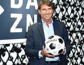 Giovanni Carnevali alla presentazione DAZN