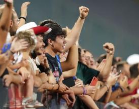 Una vetrata del Franchi