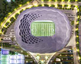 Il plastico dell'Education City Stadium
