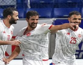 L'esultanza di Mohamed Ali Ben Romdhane, centrocampista dell'Espérance