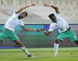 Una simpatica esultanza dei calciatori dell'Arabia Saudita