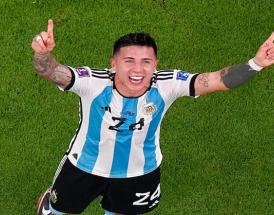 La gioia di Enzo Fernandez!