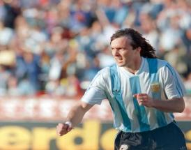 Abel Balbo con la maglia della sua nazionale