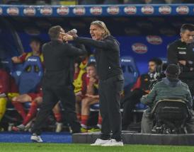 Davide Nicola durante la sfida decisiva contro la Roma