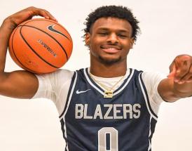 Bronny, figlio e compagno di squadra di LeBron