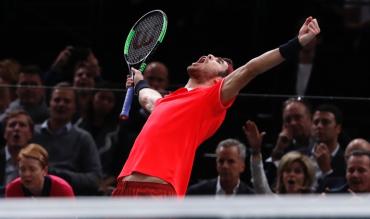 L'esultanza di Khachanov nel 2018!