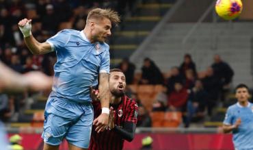 Il gol di Immobile al Milan