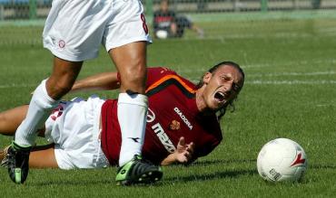 Francesco Totti, in amichevole contro la Lodigiani!