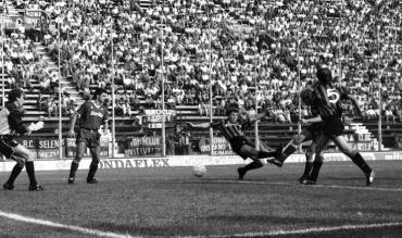 Il gol del tedesco Voeller all'Atalanta!