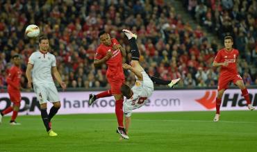 Un'immagine della finale di Europa League tra Siviglia e Liverpool!